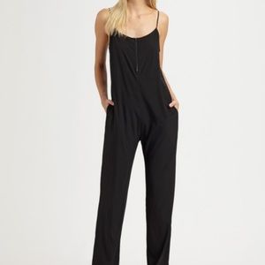 T by Alexander Wang silk spaghetti strp jumpsuit